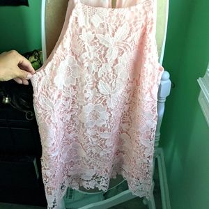 Alfani Lace Halter Dress